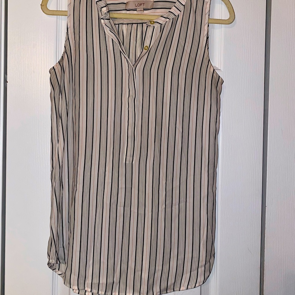 Loft Striped Tank Blouse